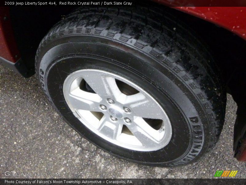 Red Rock Crystal Pearl / Dark Slate Gray 2009 Jeep Liberty Sport 4x4