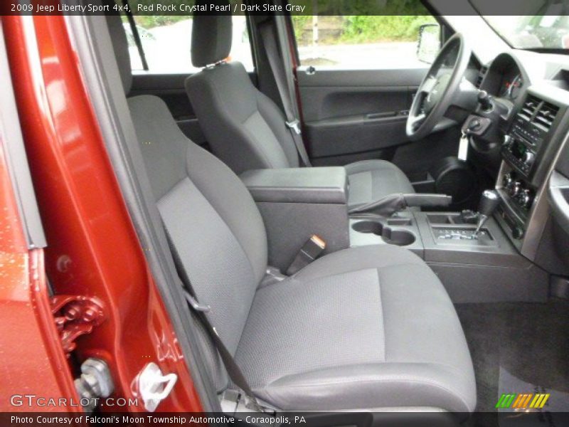 Red Rock Crystal Pearl / Dark Slate Gray 2009 Jeep Liberty Sport 4x4
