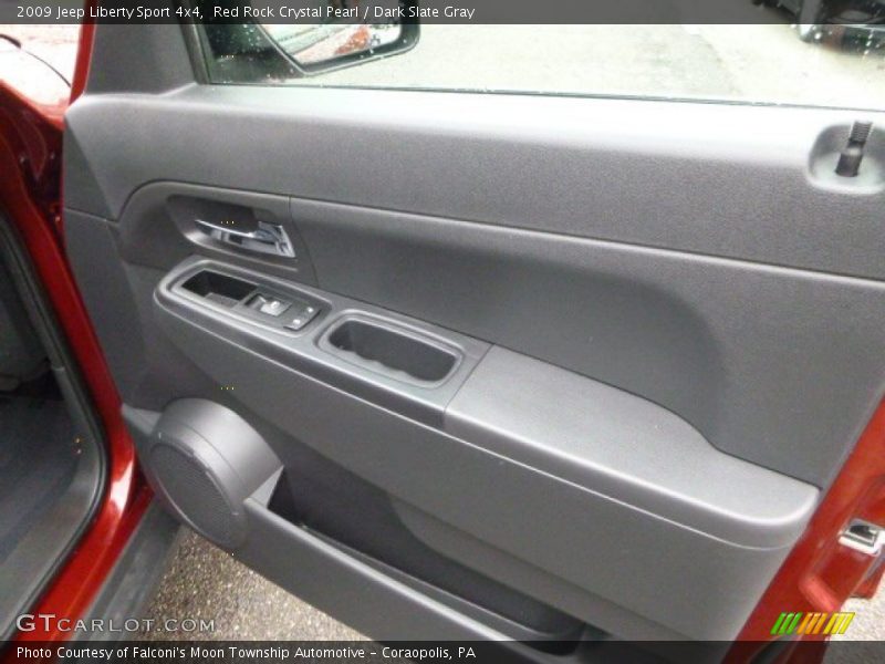 Red Rock Crystal Pearl / Dark Slate Gray 2009 Jeep Liberty Sport 4x4