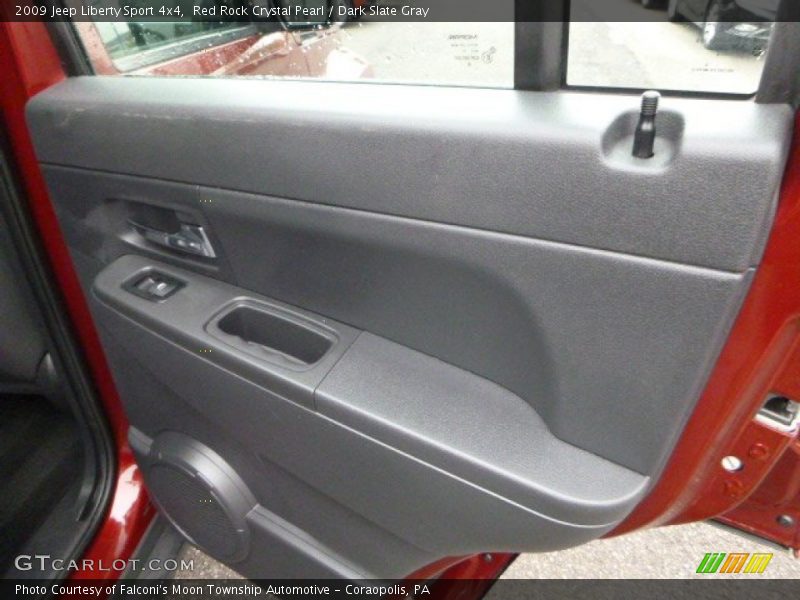Red Rock Crystal Pearl / Dark Slate Gray 2009 Jeep Liberty Sport 4x4