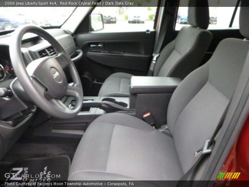 Red Rock Crystal Pearl / Dark Slate Gray 2009 Jeep Liberty Sport 4x4