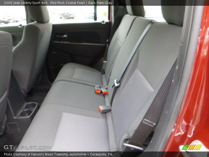 Red Rock Crystal Pearl / Dark Slate Gray 2009 Jeep Liberty Sport 4x4