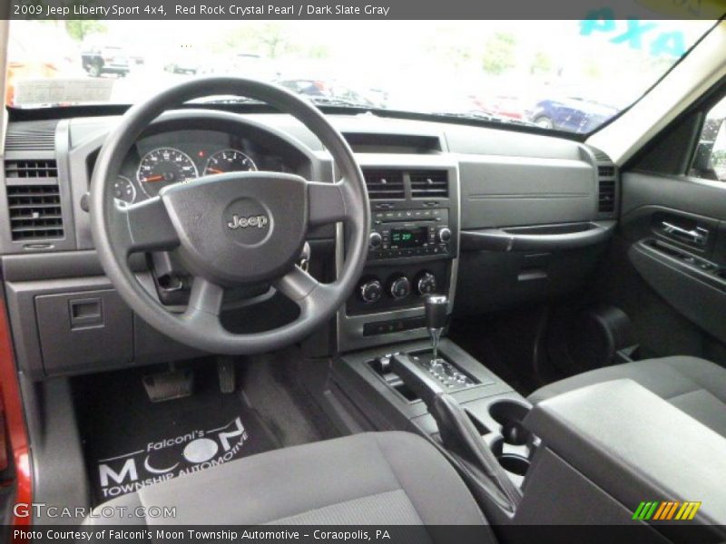 Red Rock Crystal Pearl / Dark Slate Gray 2009 Jeep Liberty Sport 4x4