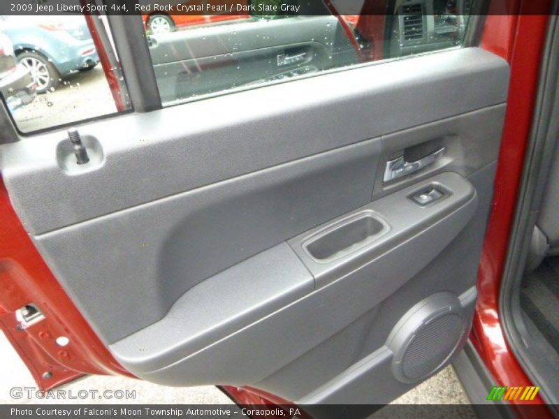 Red Rock Crystal Pearl / Dark Slate Gray 2009 Jeep Liberty Sport 4x4