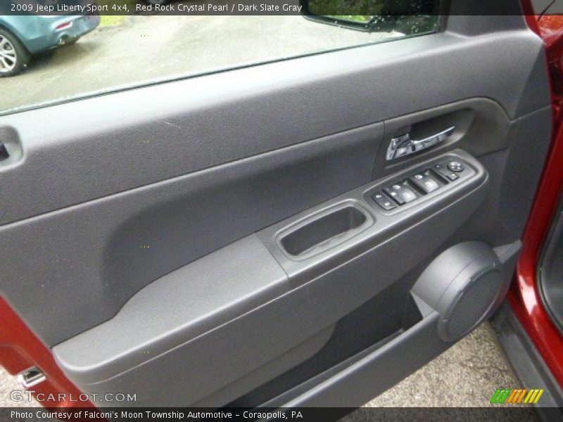 Red Rock Crystal Pearl / Dark Slate Gray 2009 Jeep Liberty Sport 4x4