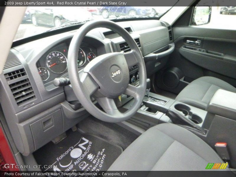 Red Rock Crystal Pearl / Dark Slate Gray 2009 Jeep Liberty Sport 4x4