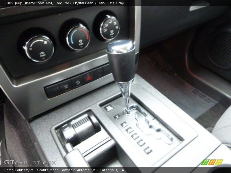 Red Rock Crystal Pearl / Dark Slate Gray 2009 Jeep Liberty Sport 4x4