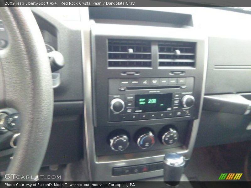 Red Rock Crystal Pearl / Dark Slate Gray 2009 Jeep Liberty Sport 4x4