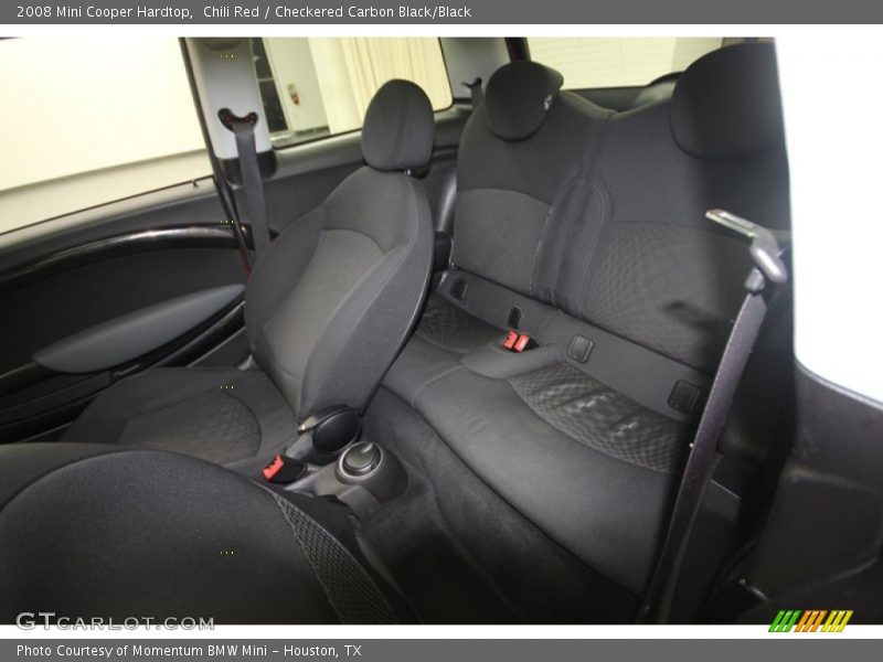 Chili Red / Checkered Carbon Black/Black 2008 Mini Cooper Hardtop