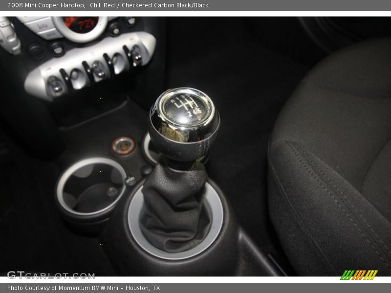 Chili Red / Checkered Carbon Black/Black 2008 Mini Cooper Hardtop