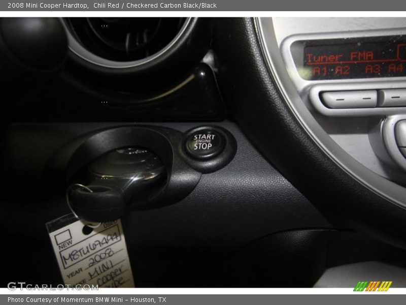Chili Red / Checkered Carbon Black/Black 2008 Mini Cooper Hardtop
