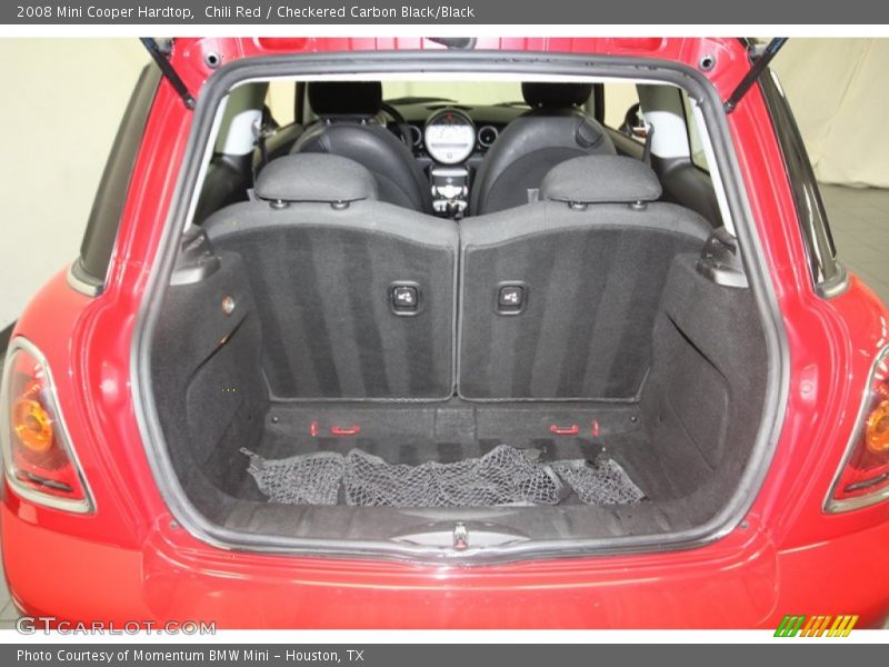 Chili Red / Checkered Carbon Black/Black 2008 Mini Cooper Hardtop