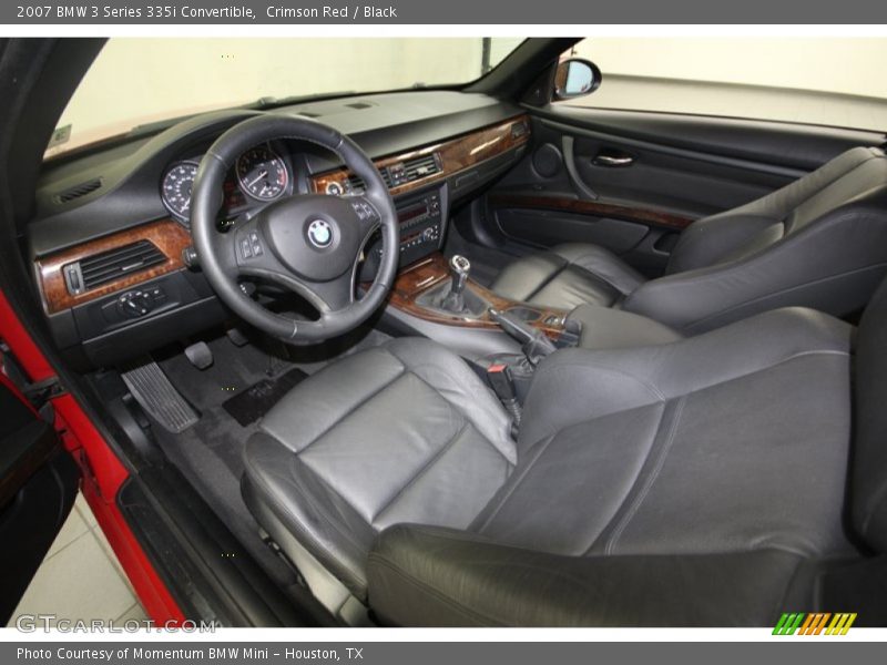 Black Interior - 2007 3 Series 335i Convertible 