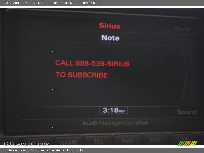 Phantom Black Pearl Effect / Black 2012 Audi R8 4.2 FSI quattro