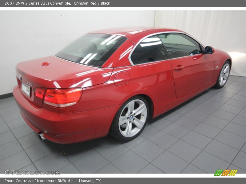 Crimson Red / Black 2007 BMW 3 Series 335i Convertible