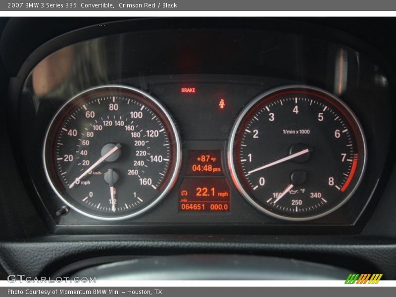 Crimson Red / Black 2007 BMW 3 Series 335i Convertible