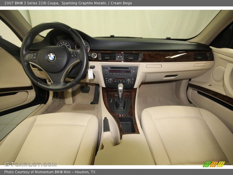 Sparkling Graphite Metallic / Cream Beige 2007 BMW 3 Series 328i Coupe