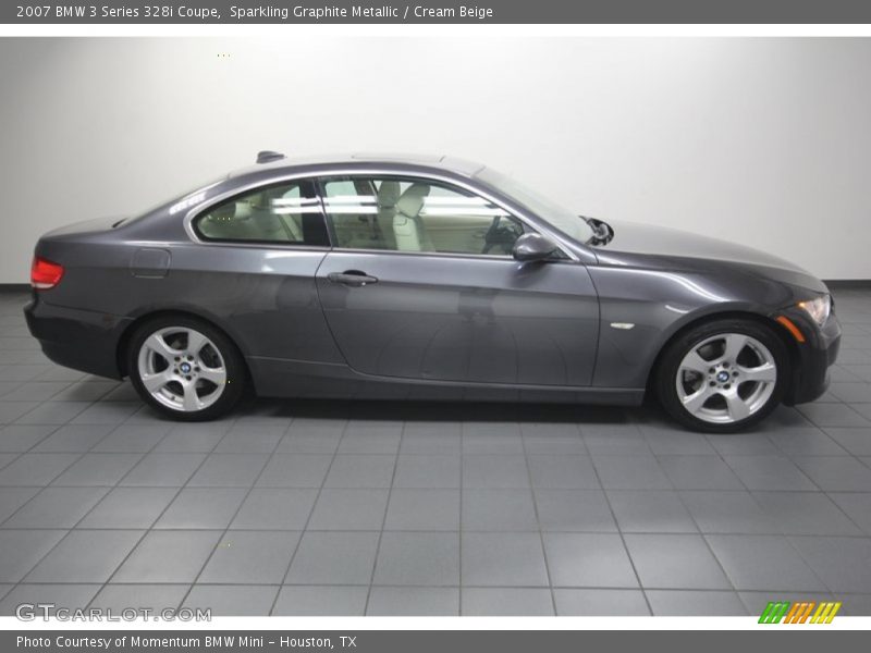 Sparkling Graphite Metallic / Cream Beige 2007 BMW 3 Series 328i Coupe
