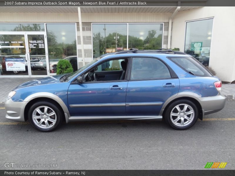 Newport Blue Pearl / Anthracite Black 2007 Subaru Impreza Outback Sport Wagon