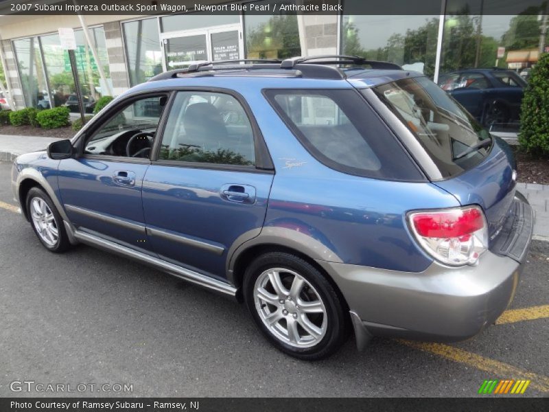Newport Blue Pearl / Anthracite Black 2007 Subaru Impreza Outback Sport Wagon