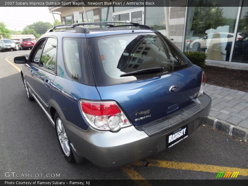 Newport Blue Pearl / Anthracite Black 2007 Subaru Impreza Outback Sport Wagon