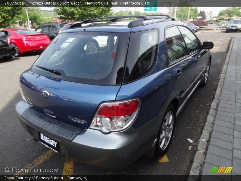 Newport Blue Pearl / Anthracite Black 2007 Subaru Impreza Outback Sport Wagon
