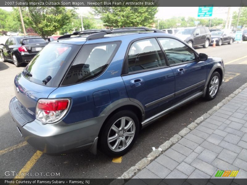 Newport Blue Pearl / Anthracite Black 2007 Subaru Impreza Outback Sport Wagon