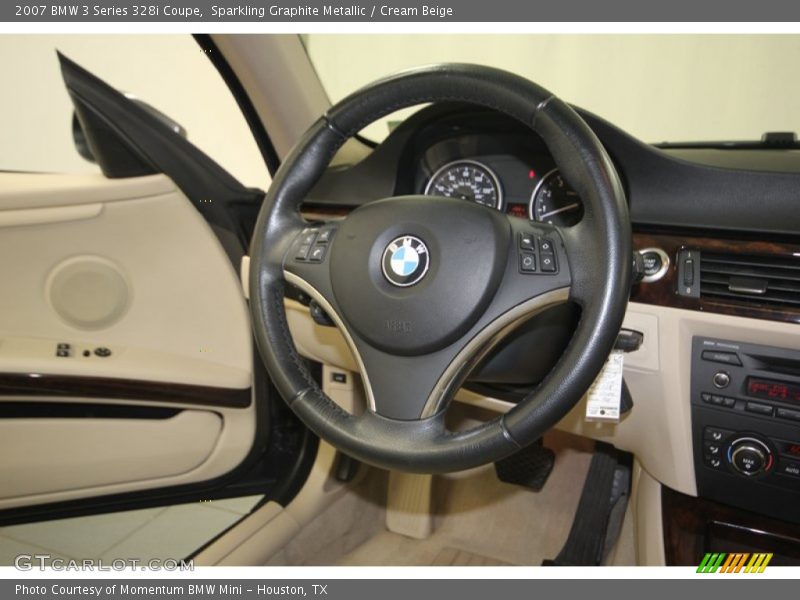 Sparkling Graphite Metallic / Cream Beige 2007 BMW 3 Series 328i Coupe