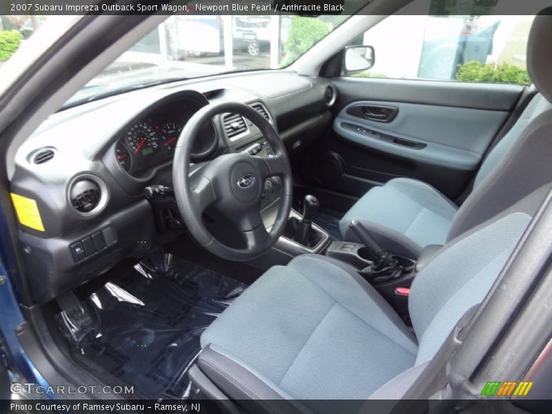 Newport Blue Pearl / Anthracite Black 2007 Subaru Impreza Outback Sport Wagon