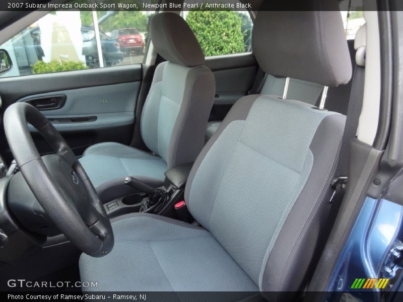 Newport Blue Pearl / Anthracite Black 2007 Subaru Impreza Outback Sport Wagon