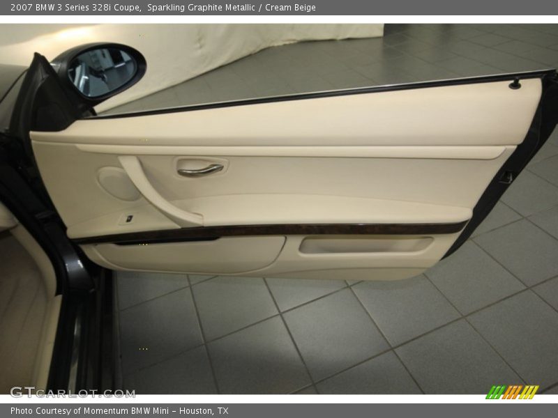 Sparkling Graphite Metallic / Cream Beige 2007 BMW 3 Series 328i Coupe
