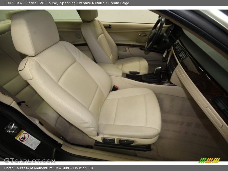 Sparkling Graphite Metallic / Cream Beige 2007 BMW 3 Series 328i Coupe