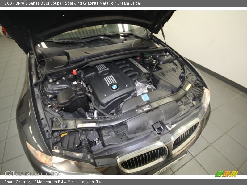 Sparkling Graphite Metallic / Cream Beige 2007 BMW 3 Series 328i Coupe