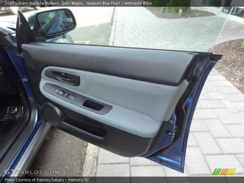 Newport Blue Pearl / Anthracite Black 2007 Subaru Impreza Outback Sport Wagon