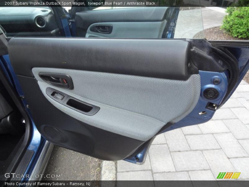 Newport Blue Pearl / Anthracite Black 2007 Subaru Impreza Outback Sport Wagon
