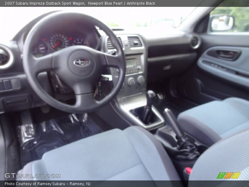 Newport Blue Pearl / Anthracite Black 2007 Subaru Impreza Outback Sport Wagon