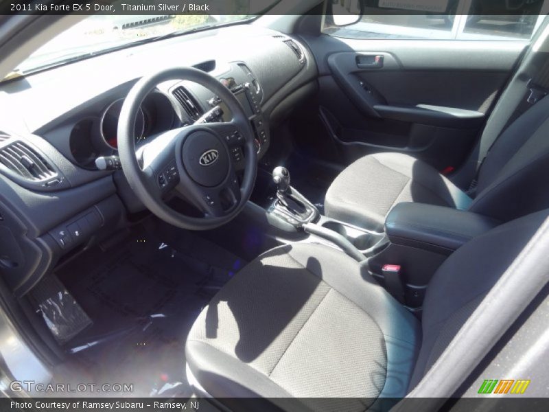 Titanium Silver / Black 2011 Kia Forte EX 5 Door