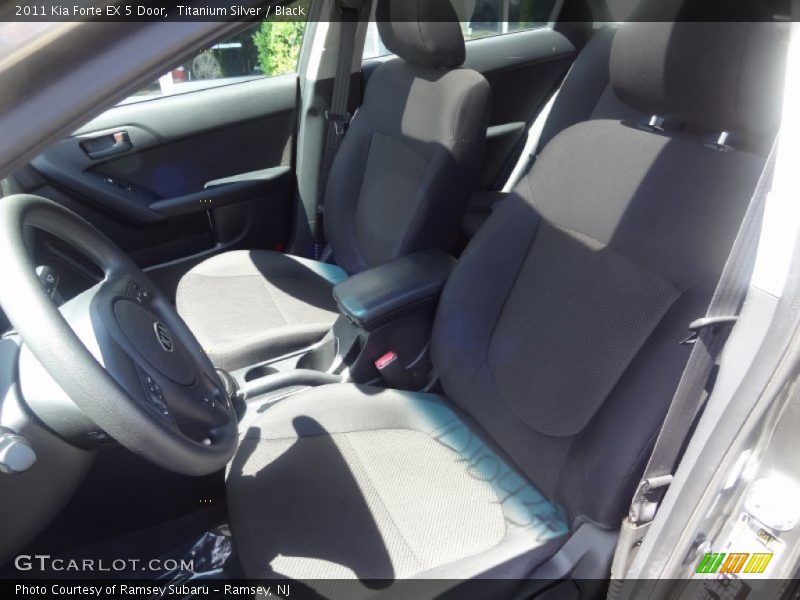 Titanium Silver / Black 2011 Kia Forte EX 5 Door