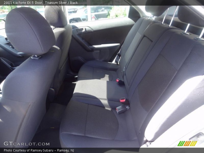 Titanium Silver / Black 2011 Kia Forte EX 5 Door