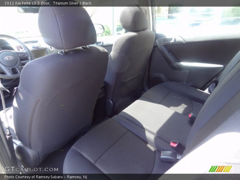 Titanium Silver / Black 2011 Kia Forte EX 5 Door