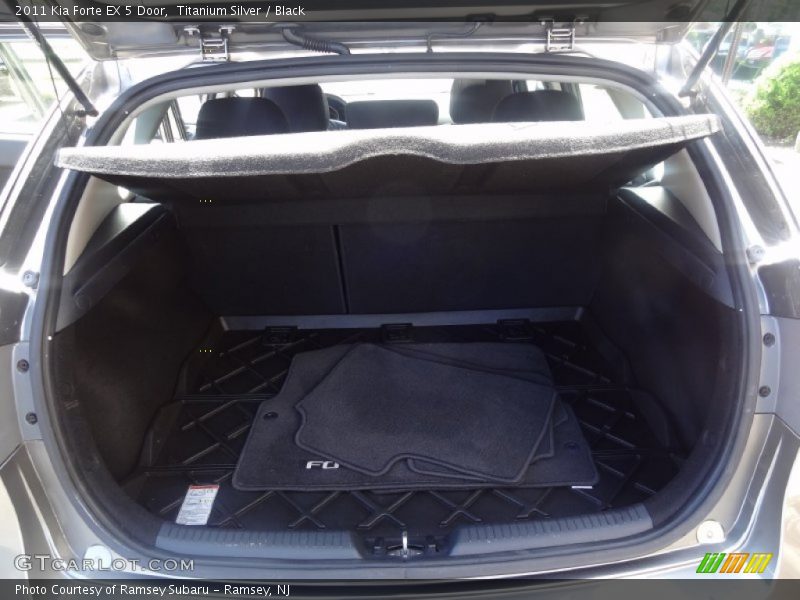 Titanium Silver / Black 2011 Kia Forte EX 5 Door