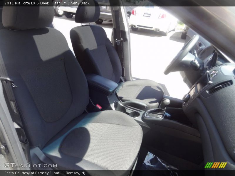 Titanium Silver / Black 2011 Kia Forte EX 5 Door