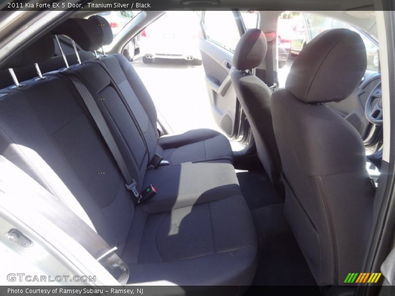 Titanium Silver / Black 2011 Kia Forte EX 5 Door