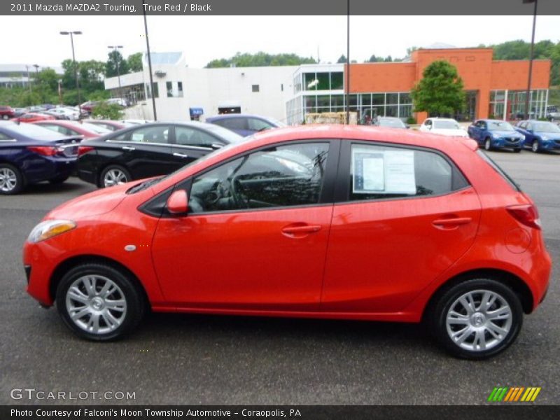 True Red / Black 2011 Mazda MAZDA2 Touring