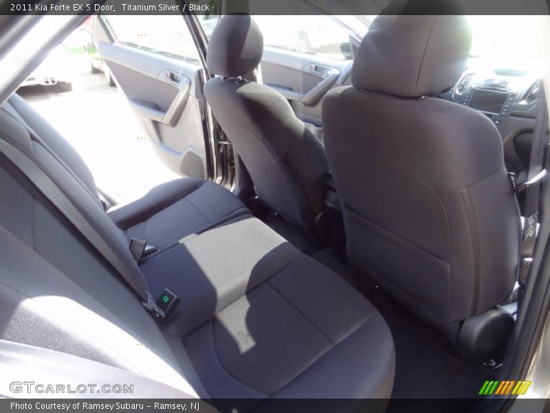 Titanium Silver / Black 2011 Kia Forte EX 5 Door