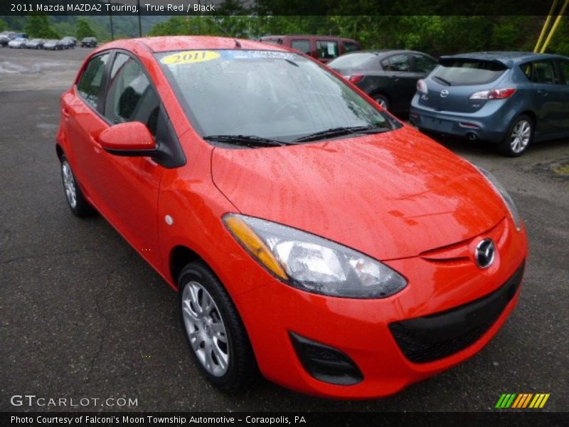 True Red / Black 2011 Mazda MAZDA2 Touring