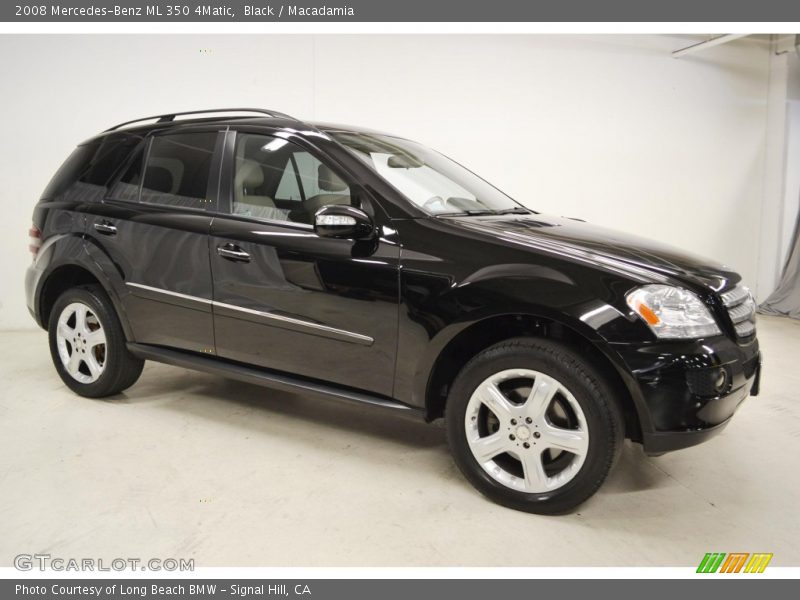 Black / Macadamia 2008 Mercedes-Benz ML 350 4Matic
