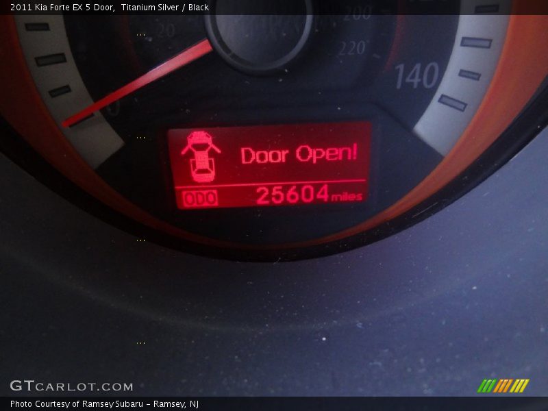 Titanium Silver / Black 2011 Kia Forte EX 5 Door