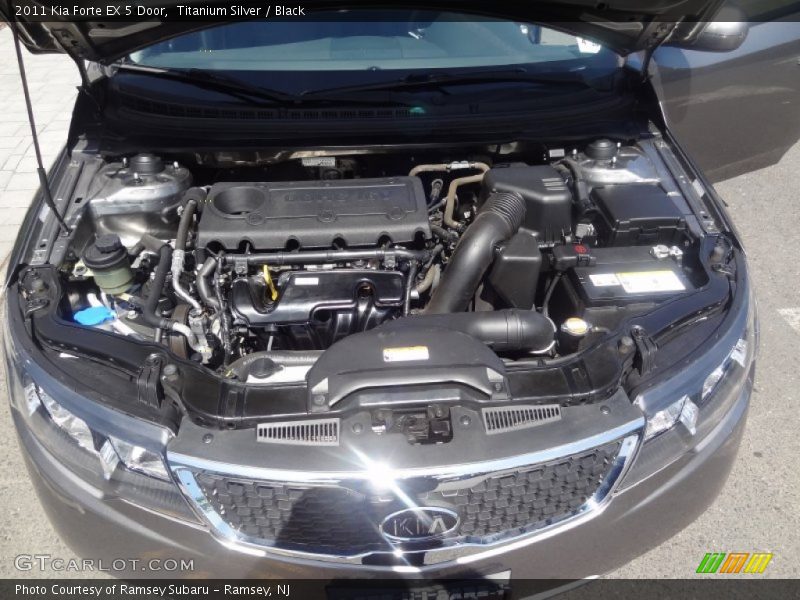 Titanium Silver / Black 2011 Kia Forte EX 5 Door