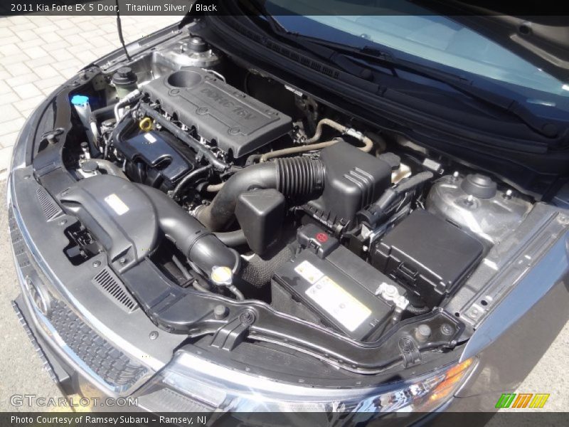 Titanium Silver / Black 2011 Kia Forte EX 5 Door